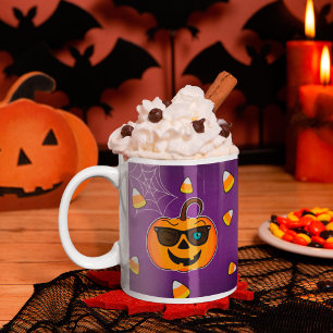 Taza De Café ¡¡¡Funny Spooky Pumpkin guiño icónico guiño Sólo t