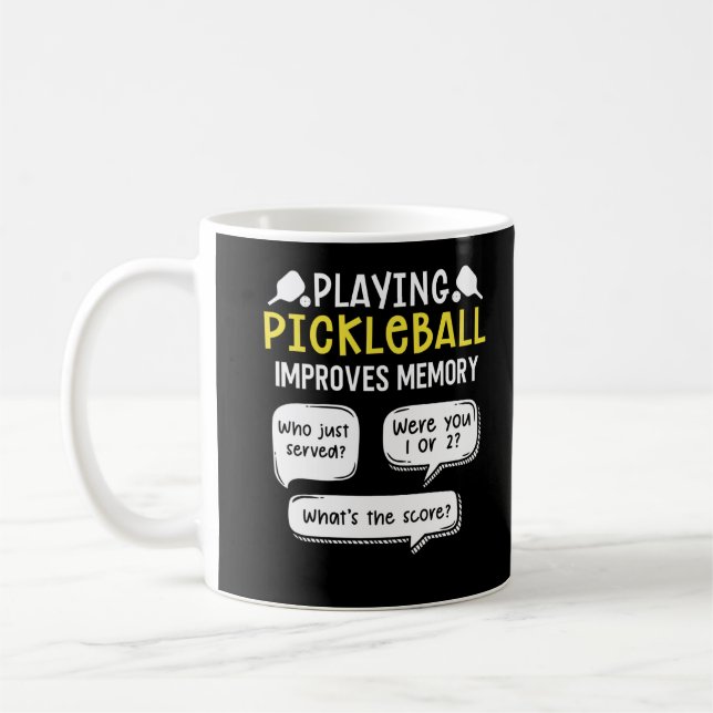 Taza De Café Funny Sports Pickleball Player (Izquierda)