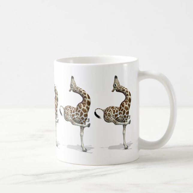 Taza De Café Funny Sporty Giraffe (Derecha)