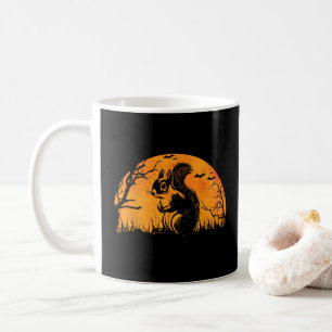 Taza De Café Funny Squirrel Halloween Silhouette Spooky Squirúr