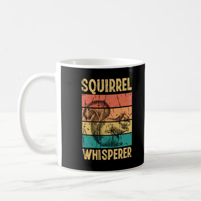 Taza De Café Funny Squirrel Whisperer (Izquierda)