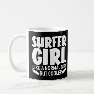 Taza De Café Funny Surfer Chica Para Mujeres Mami Surf
