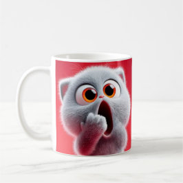 Taza De Café Funny Surprised Cat Coffee Mug – Cute Gift for Cat