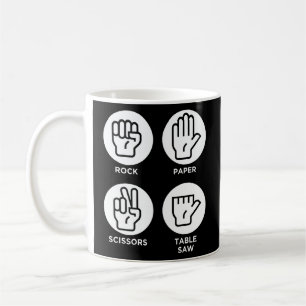 Taza De Café Funny Table Saw Woodworker Chiste Top No Finger Da