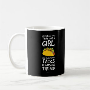 Taza De Café Funny Taco Dice TShirt Para Chica