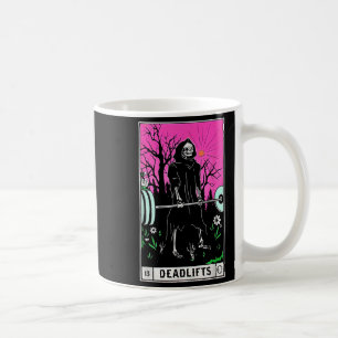 Taza De Café Funny Tarot Card Deadlifts Gym Workout Occult Read
