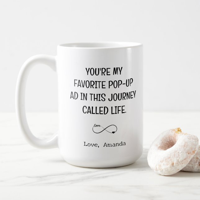 Taza De Café Funny Tech Boyfriend El día de San Valentín Gift (Con donut)