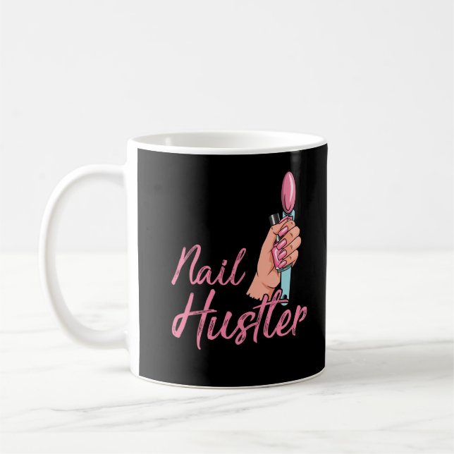 Taza De Café Funny Technician Emlpoyee Manicure Coworker (Izquierda)