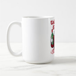 Taza De Café Funny This Is My Christmas Spirit Santa Wine