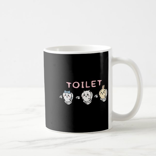 Taza De Café Funny Toilet Time Chikawa Meme  (Derecha)