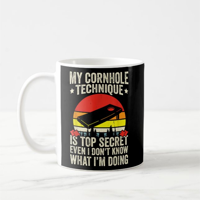 Taza De Café Funny Toss Game Cornhole (Izquierda)