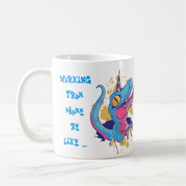 Taza De Café Funny Trabajando Desde Casa Mug Unicorn Madness