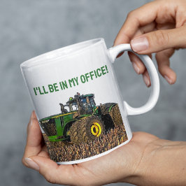 Taza De Café Funny Tractor Farming Office Work
