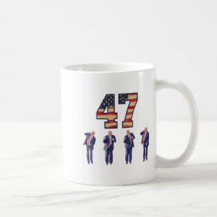 Taza De Café Funny Trump bailando en Estados Unidos 47 hombres 