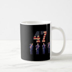 Taza De Café Funny Trump bailando en Estados Unidos 47 hombres 