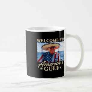 Taza De Café Funny Trump Bienvenido Al Golfo De Las Américas, G