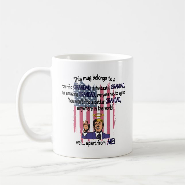Taza De Café Funny Trump Grandad Gift Mug (Izquierda)