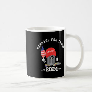 Taza De Café Funny Trump Mega basura puede caricaturizar a pers