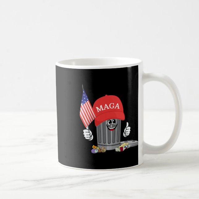 Taza De Café Funny Trump Mega Garge Can Cartoon Character Ameri (Derecha)