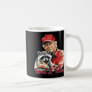 Taza De Café Funny Trump Raccoon Feral Y Felon 4 De Julio Pa