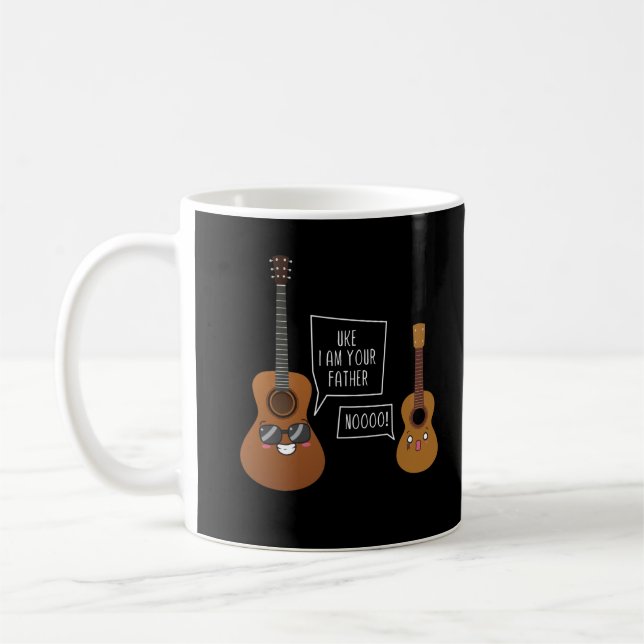 Taza De Café Funny Ukulele Player Guitar Music Humor (Izquierda)