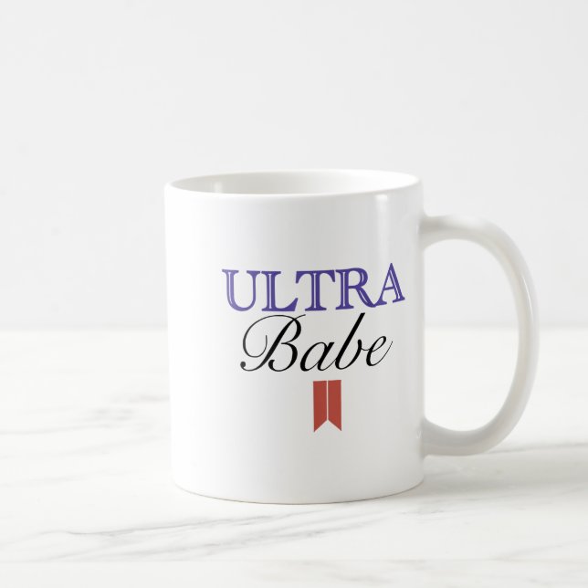 Taza De Café Funny Ultra Babe Funny Patriotic Quote  (Derecha)