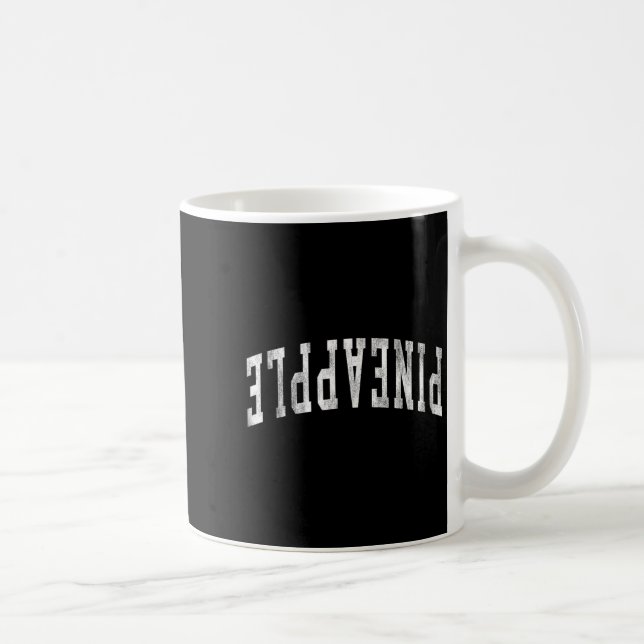 Taza De Café Funny Upside Down Pineapple Swinger Pineapple Arch (Derecha)