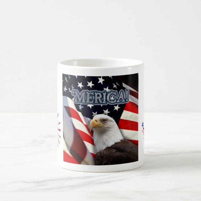 Taza De Café Funny USA mug 4 de julio/Día de la Independencia (Centro)
