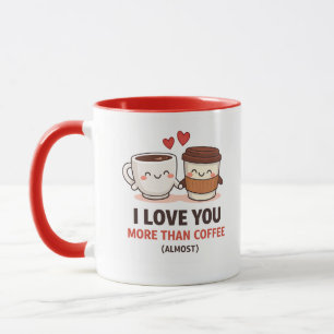 Taza de café Funny Valentine - Te amo
