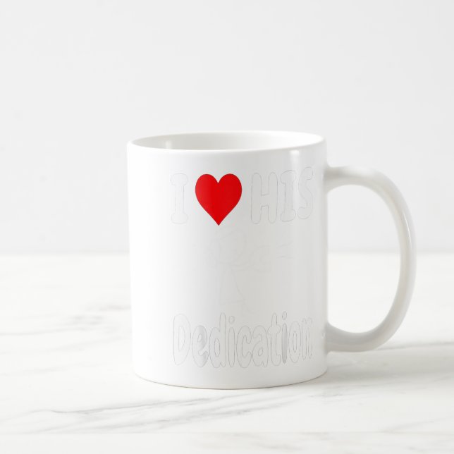 Taza De Café Funny Valentine's Day Couple Matching I Love His D (Derecha)