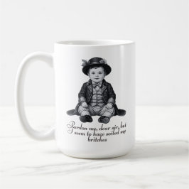 Taza De Café Funny Victorian Baby Boy Print | Humorous Nursery 