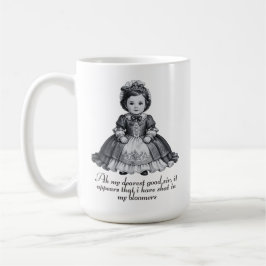 Taza De Café Funny Victorian Baby Girl Print Humorous Nursery