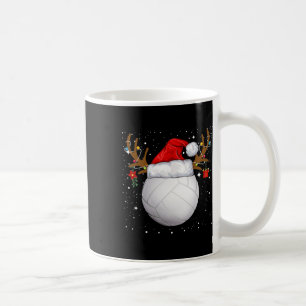 Taza De Café Funny Volleyball Santa Hat Navidades Holiday Reind