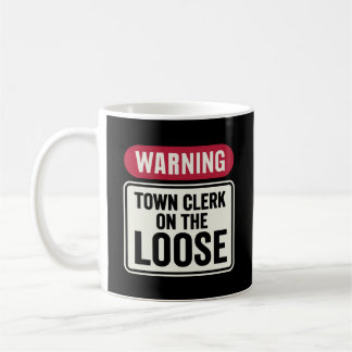 Taza De Café Funny Warning Shop Keeper On The Loose Humor