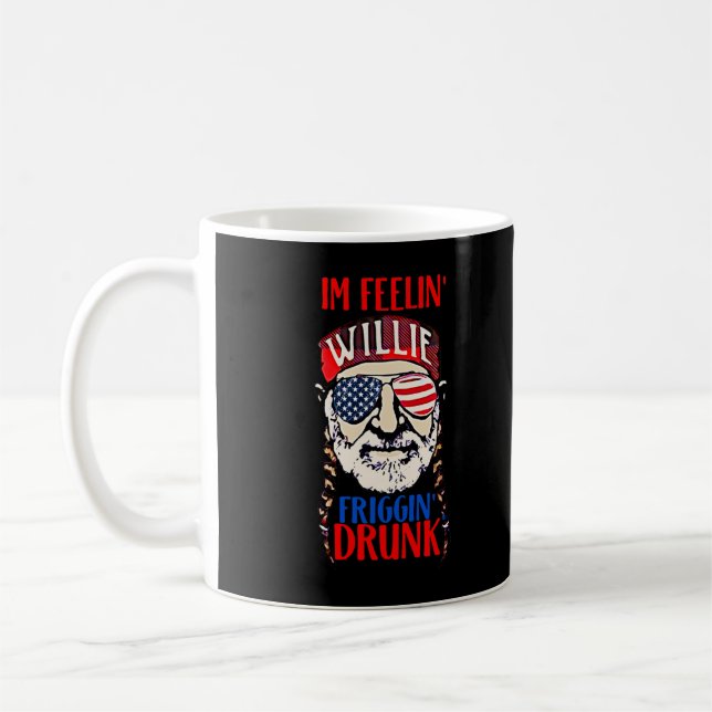 Taza De Café Funny Willie Outlaw de diseño clásico Love M (Izquierda)