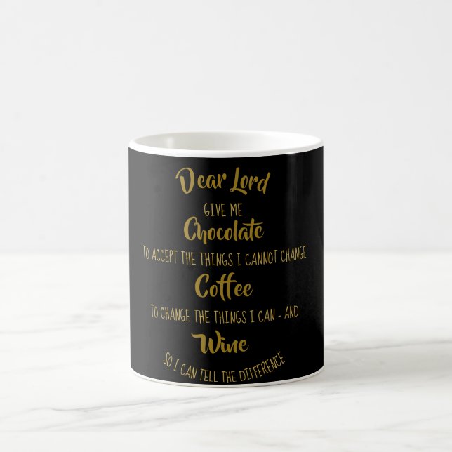 Taza De Café Funny Wine Chocolate Coffee Lover Mug Navidades (Centro)