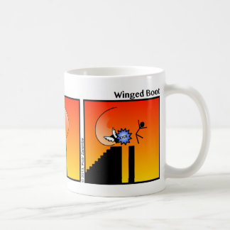 Taza De Café Funny Winged Boot Stickman Mug - 096