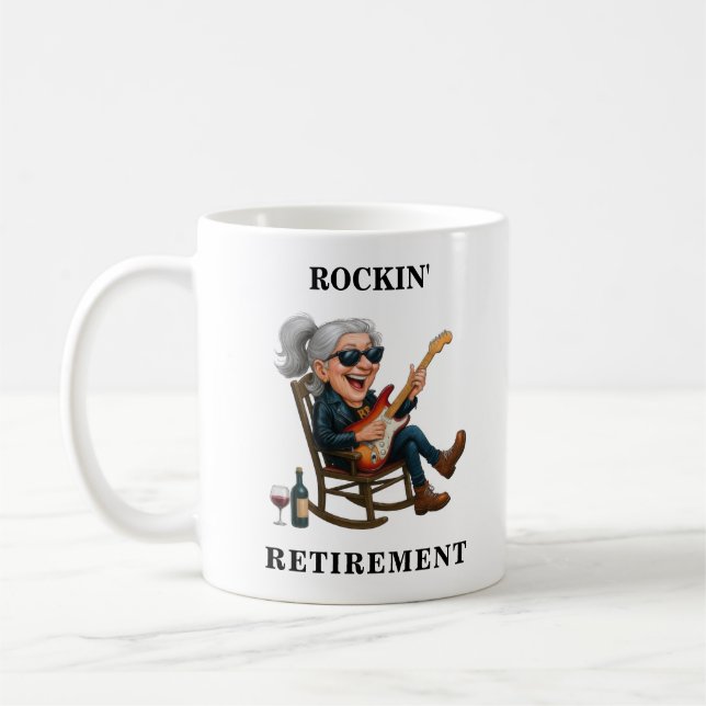 Taza De Café Funny Woman Retirement (Izquierda)