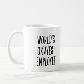 Taza De Café Funny World’s Okayest Employee
