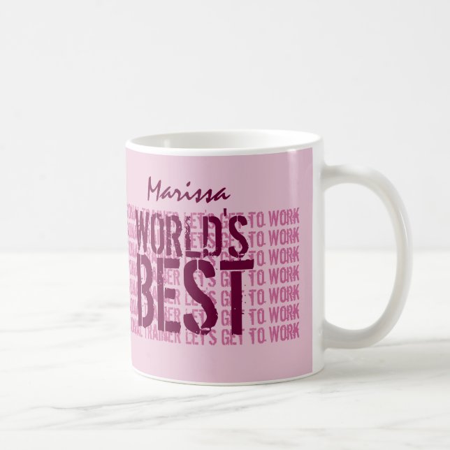Taza De Café Funny World's Best PERSONAL TRAINER S2 (Derecha)