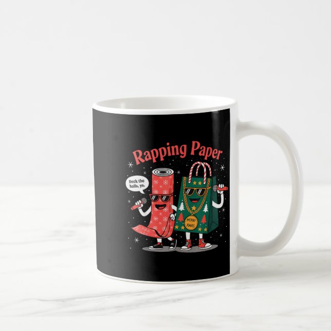 Taza De Café Funny Wrapng Rapng Paper Wrap Music Rap Pj  (Derecha)