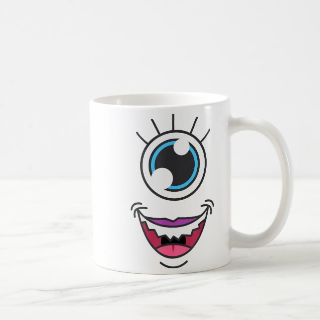 Taza De Café Funny Y Monster Eyeball Face Halloween  (Derecha)