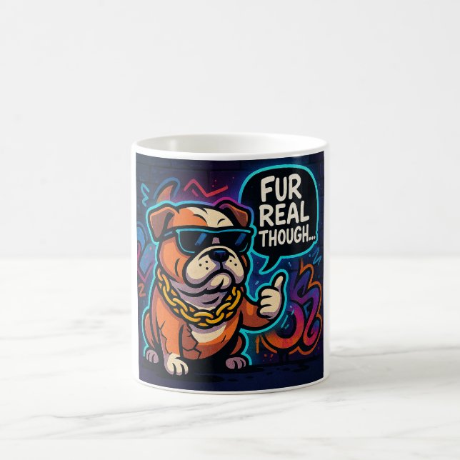 Taza De Café Fur Real Though (Centro)