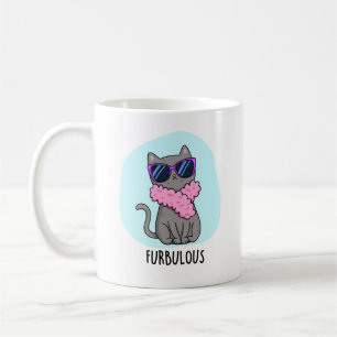 Taza De Café Furbulbo Funny Elegant Cat Pun