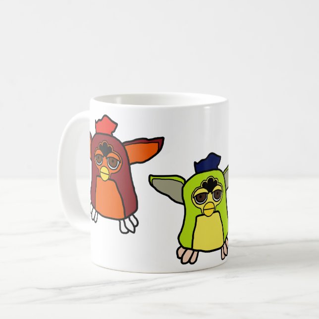 Taza De Café Furby Kiwi, Sherbet y Rooster (Anverso izquierdo)