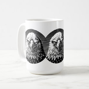 Taza De Café Furia feroz: La poderosa mirada de un águila