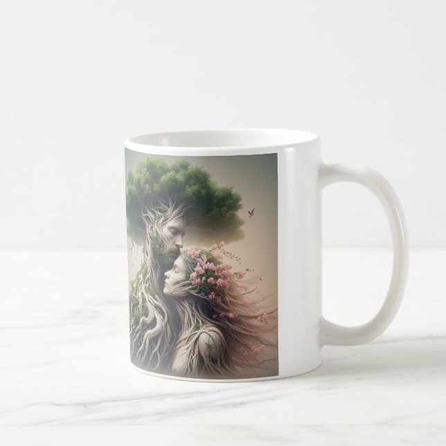 Taza De Café fusão homem e natureza (Derecha)