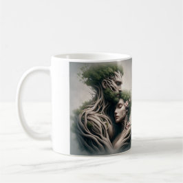 Taza De Café fusão homem e natureza