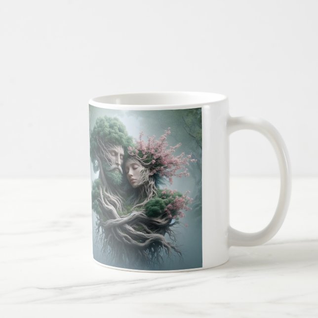 Taza De Café fusão homem e natureza (Derecha)