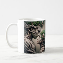 Taza De Café fusão homem e natureza